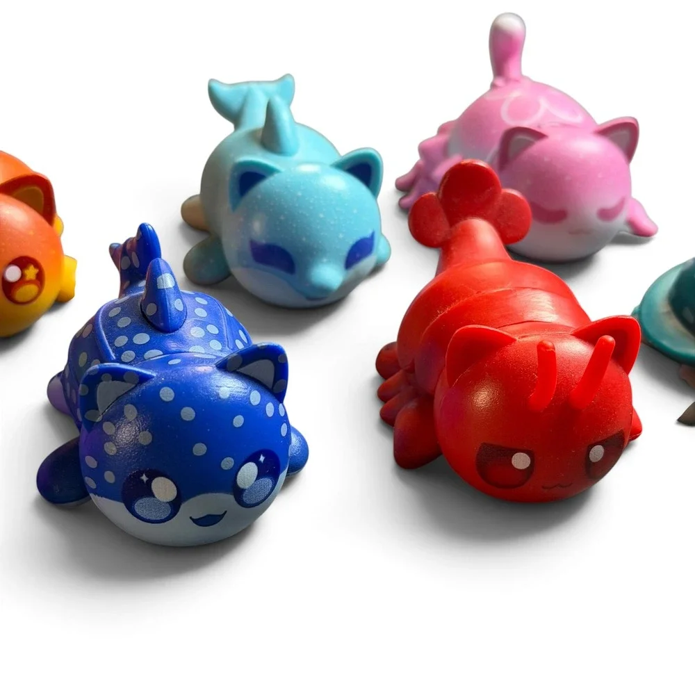 Aphmau Mystery MeeMeows Litter 4 Under the Sea Complete Set 8 Figures Cat Toys